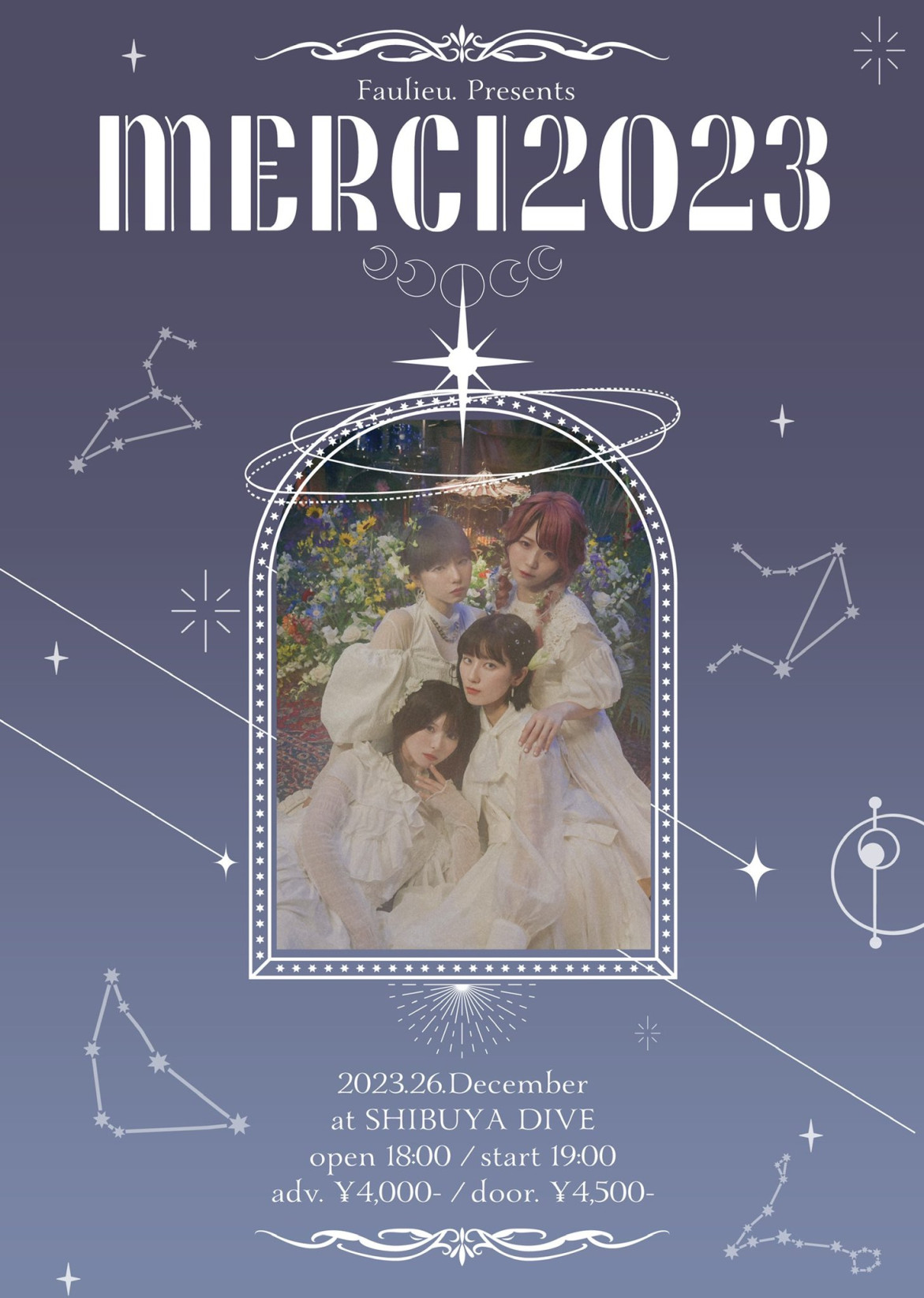 2023年12月26日　Faulieu. presents 『Merci 2023』@渋谷DIVE(東京)
